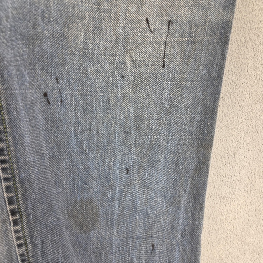 Diesel Jeans Mens 33x32 Blue Iakop Regular Slim Tapered Button Fly Italy 0804J - Picture 13 of 16